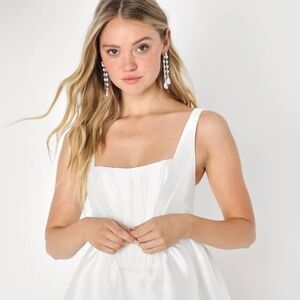 Lululemon Athletica Elegant White Mini Dress
